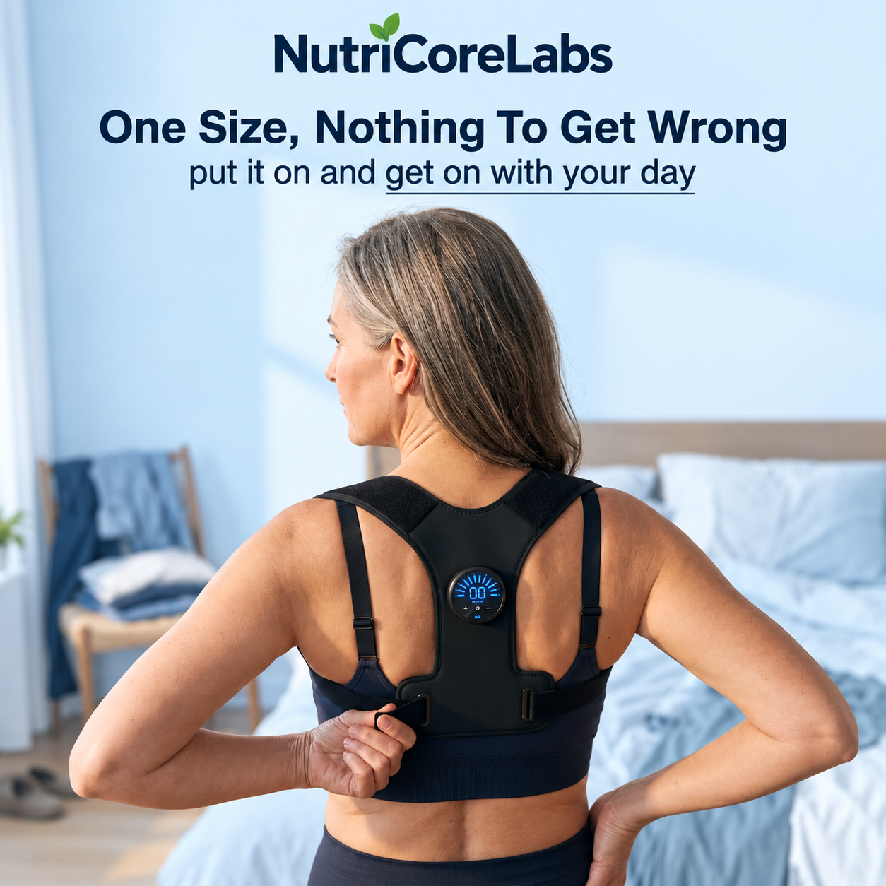 EMS Back & Shoulder Posture Trainer