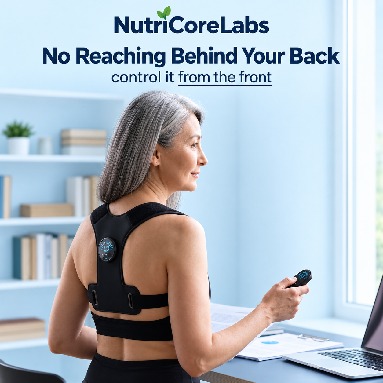 EMS Back & Shoulder Posture Trainer