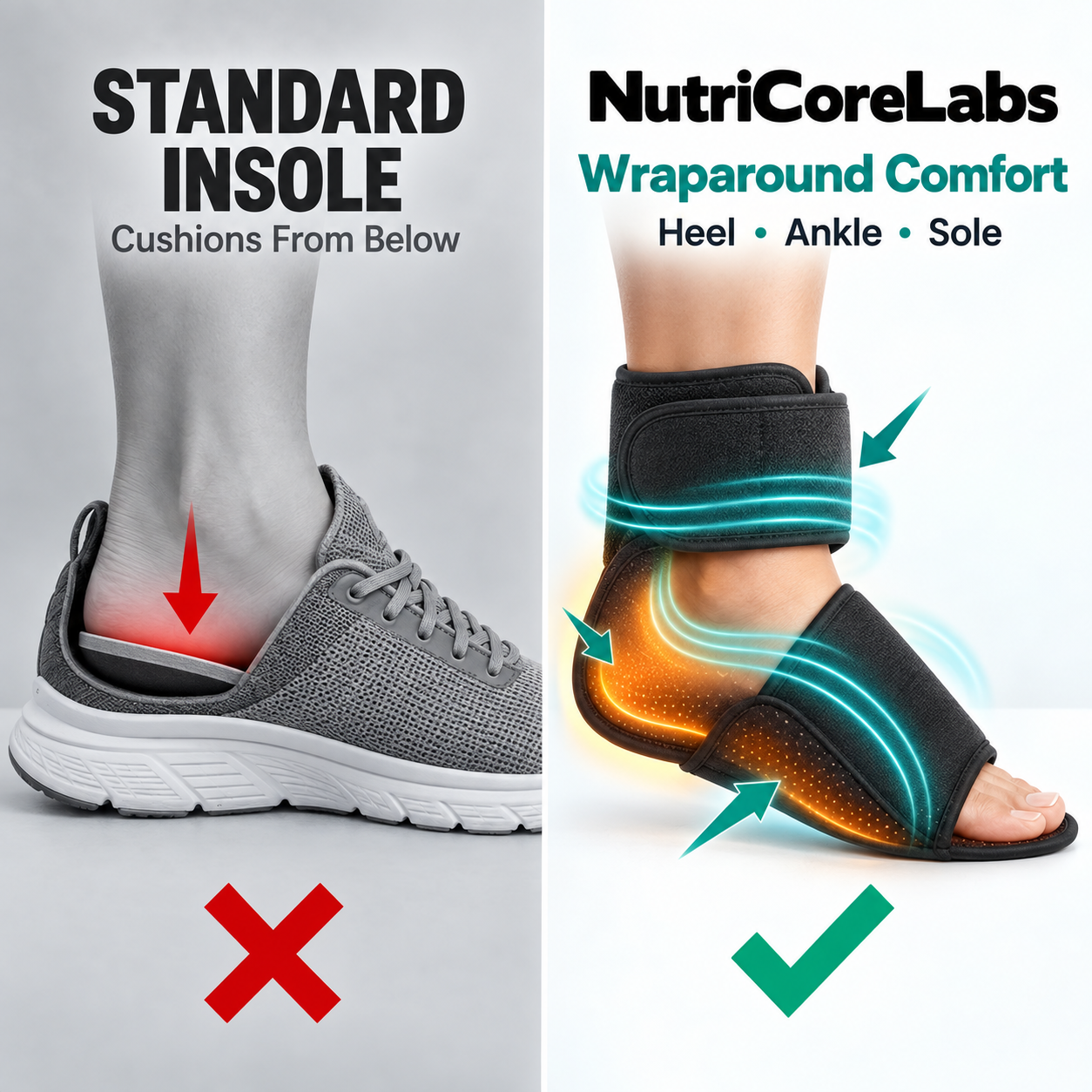 Foot & Ankle Heat Compression Massager